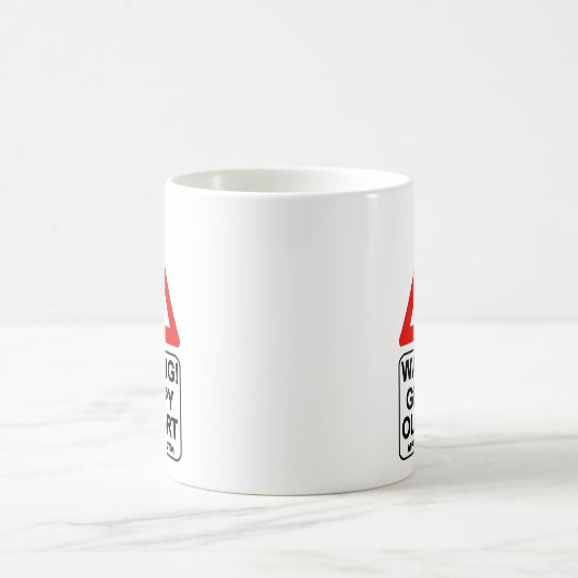 Grumpy Old Fart Mok. Waarschuwing mok voor oude gi (Center)