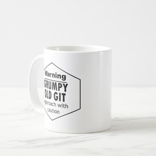 Grumpy Old Git Funny Koffiemok (Voorkant links)