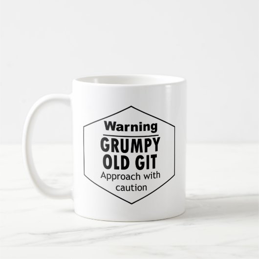 Grumpy Old Git Funny Koffiemok (Links)