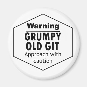 Grumpy Old Git Funny Magneet