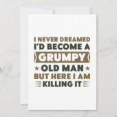 Grumpy Old Man Bedankkaart (Voorkant)
