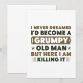 Grumpy Old Man Bedankkaart (Voorkant / Achterkant)