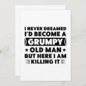 Grumpy Old Man Bedankkaart (Voorkant / Achterkant)