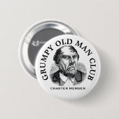 Grumpy Old Man  Button (Voorkant /achterkant)