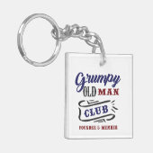 Grumpy Old Man Club Founder Member  Sleutelhanger (Voorkant Links)