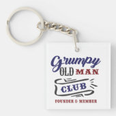 Grumpy Old Man Club Founder Member  Sleutelhanger (Voorkant)