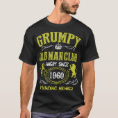 Grumpy Old Man Club sinds 1960 T - shirts van de o (Voorkant)