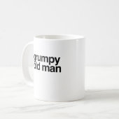 Grumpy Old Man Funny Sarcastic Gag Gift Koffiemok (Voorkant links)