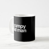 Grumpy Old Man Funny Sarcastic Gag Gift Koffiemok (Voorkant links)