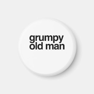 Grumpy Old Man Funny Sarcastic Gag Gift Magneet