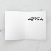 Grumpy Old Man Gorilla Verjaardag Kaart (Binnen)