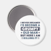 Grumpy Old Man Magneet (Voorkant / Achterkant)
