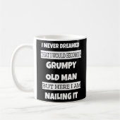 Grumpy Old Man Sarcastic Dad Grandad Father's Day Koffiemok (Links)
