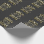 Grumpy Old Motorcycle Rider Sarcastic Bikking Dad Cadeaupapier (Hoek)