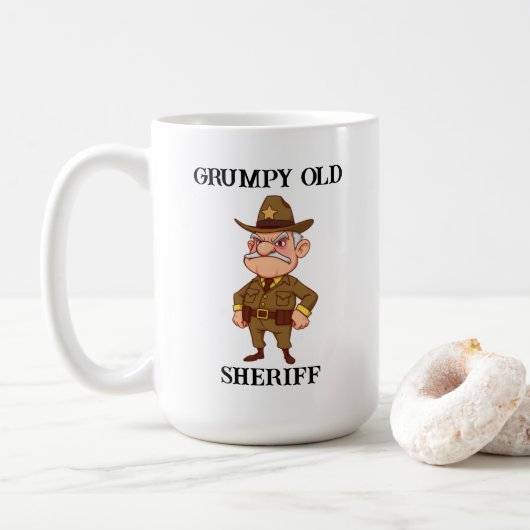 Grumpy Old Sheriff Koffiemok (Met donut)
