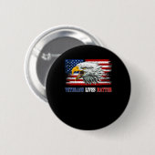 Grumpy Old Veteran American Eagle Flag Veterans Li Ronde Button 5,7 Cm (Voorkant /achterkant)
