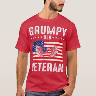 Grumpy Old Veteran Patriotic Army Gran T-shirt