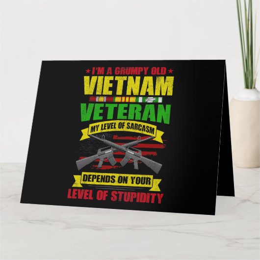 Grumpy Old Vietnam Veteran 212 Kaart (Voorkant)