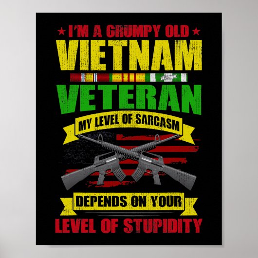 Grumpy Old Vietnam Veteran 212 Poster (Voorkant)