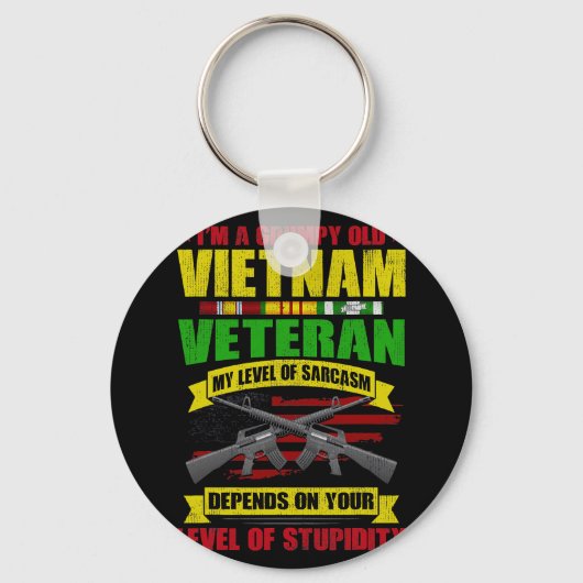 Grumpy Old Vietnam Veteran 212 Sleutelhanger (Voorkant)