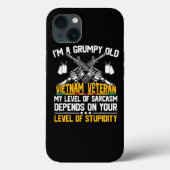 Grumpy Old Vietnam Veteran Sarcastic Grandpa Funny Case-Mate iPhone Case (Achterkant)