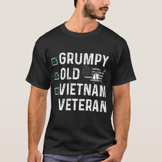 Grumpy Old Vietnam Veteran T-shirt (Voorkant)