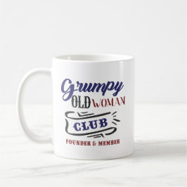 Grumpy Old Woman Club Funny Koffiemok