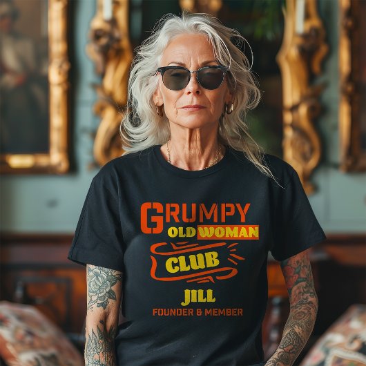 Grumpy Old Woman Club Grappig T-shirt