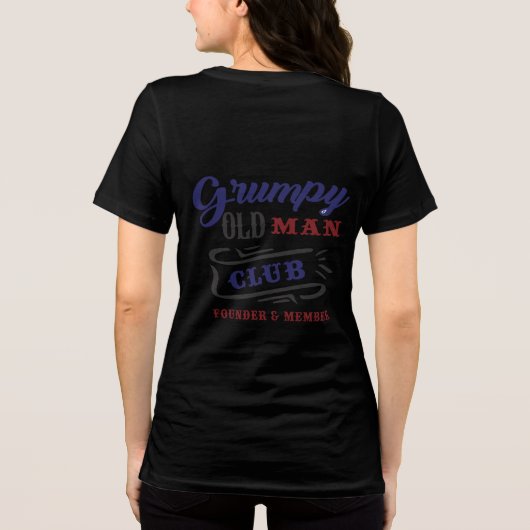 Grumpy Old Woman Club Grappig T-shirt (Achterkant)