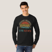 Grumpy omdat opa is voor oude Mannen Retro G T-shirt (Voorkant volledig)