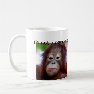 Grumpy Orangutan Animal Face Koffiemok