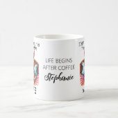 Grumpy Oranje Cat Drink Coffee Funny Quote Koffiemok (Center)