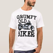 GRUMPY OUD BIKER, T-Shirts voor motorfietsen (Voorkant)