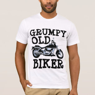 GRUMPY OUD BIKER, T-Shirts voor motorfietsen