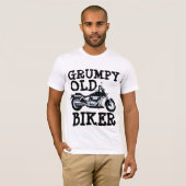 GRUMPY OUD BIKER, T-Shirts voor motorfietsen (Voorkant volledig)