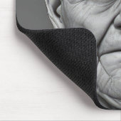 Grumpy oud Man gezicht Muismat (Hoek)