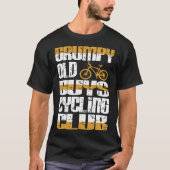 Grumpy oude jongens Cycling Club Attitude Gift T-shirt (Voorkant)