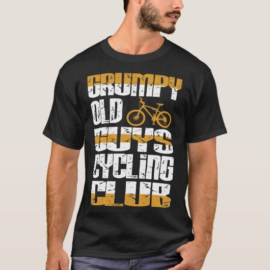 Grumpy oude jongens Cycling Club Attitude Gift T-shirt (Voorkant)