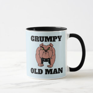 GRUMPY OUDE MAN BULLDOG COFFEE MOK