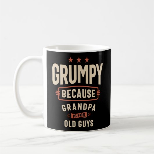 Grumpy oude man opa's trots Vaderdag Koffiemok (Links)