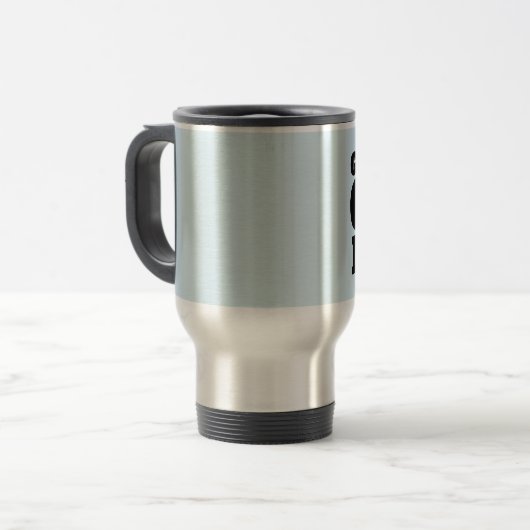 GRUMPY OUDE MAN STAINLESS STEEL COFFEE MOK (Voorkant links)