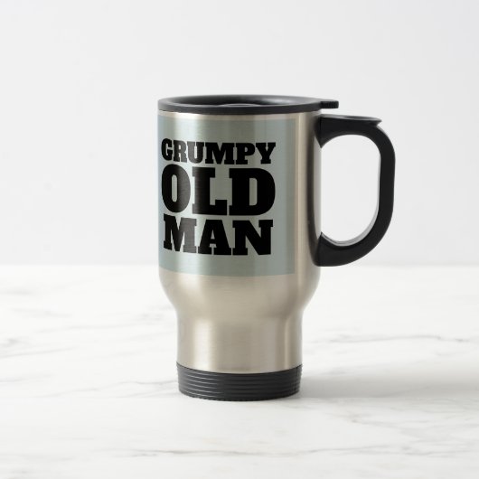GRUMPY OUDE MAN STAINLESS STEEL COFFEE MOK (Rechts)