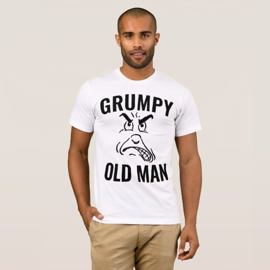 GRUMPY OUDE MAN T-SHIRTS (Voorkant volledig)