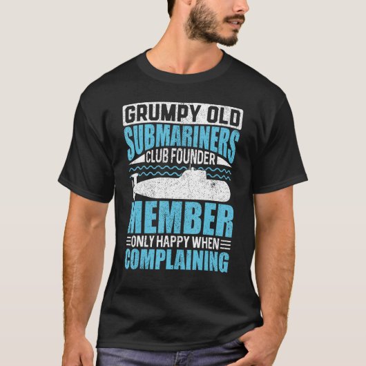 Grumpy oude onderzeeërs USA Veteran dag T-shirt (Voorkant)