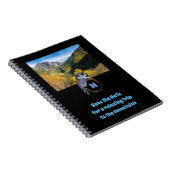 Grumpy Owl Nesting on Monogram Egg Foto Notitieboek (Rechterzijde)