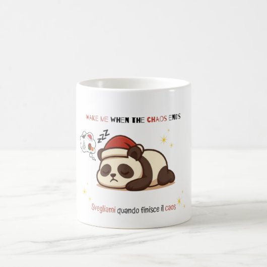 Grumpy Panda Christmas Mug Koffiemok (Center)
