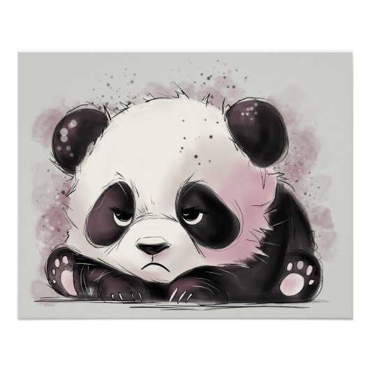 Grumpy Panda Perfect Poster (Voorkant)