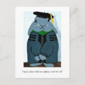Grumpy PhD Afstuderen Bunny in Regalia Briefkaart (Voorkant)