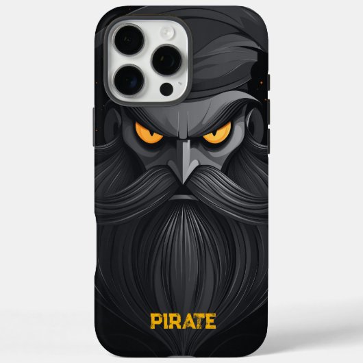 Grumpy Pirate Portrait Case-Mate iPhone Case (Achterkant)