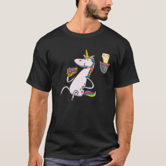 Grumpy Pocket Cat Unicorn Meowgical Caticorn Pie T-shirt